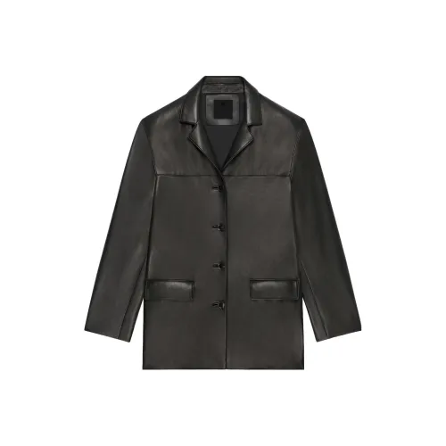 Givenchy Черные Женские Кожаные Куртки