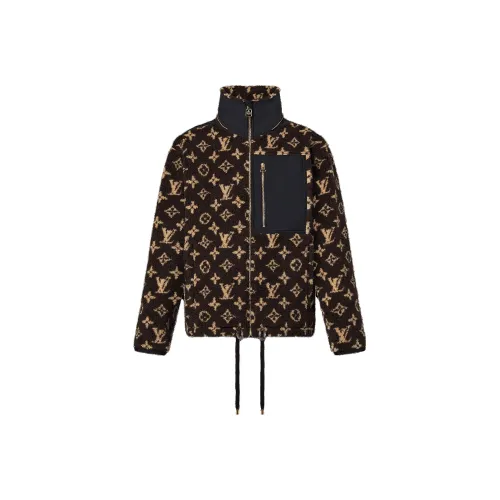 LOUIS VUITTON FW23 Velvet Feel Пальто Женское Коричневый