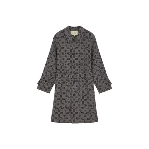 Maison Kitsune Серый Женский Тренч