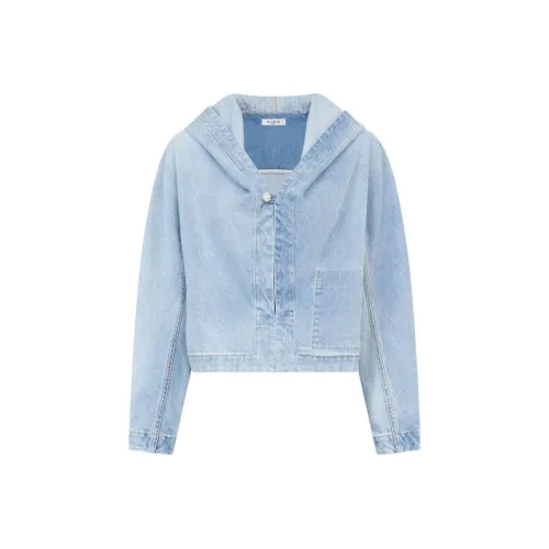Alaia Джинсовый синий Женские джинсовые куртки