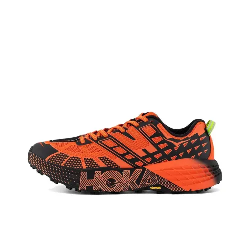 HOKA ONE ONE SPEEDGOAT 2 Low Топ Беговые кроссовки Унисекс Красный черный