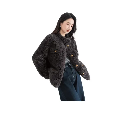 Shavani Осеннее Зимнее Укороченное Пальто Женское