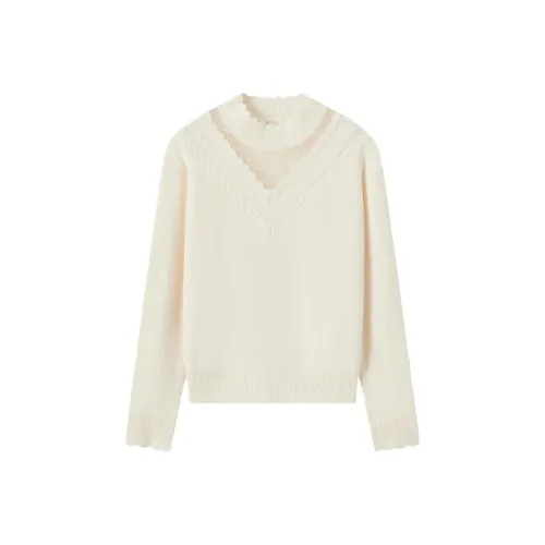 EICHITOO Экрю Женская Трикотажная Одежда