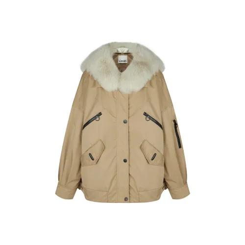 NAWAIN PARKA Пальто Женское Песчаный Camel