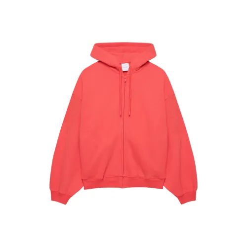 Aritzia Cozy Sweatfleece Mega Zip Толстовка Свитшот Женские Вишнево-красный Вишнево-красный