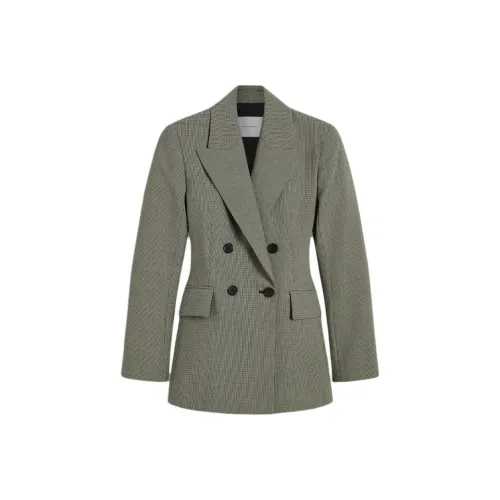 SCANLAN THEODORE Tailored Гусиная лапка Куртка Бизнес Костюм Женские Черный Черный