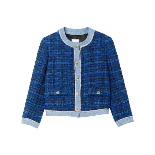 Sandro Denim Куртка Женская Синяя