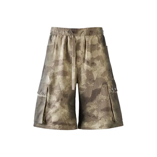 MONOLOGE Летние Повседневные Шорты Унисекс Кофейно-Коричневый