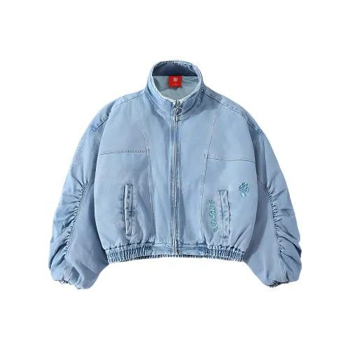 LINING Китай Li NING Светло-синий деним Женское короткое пальто