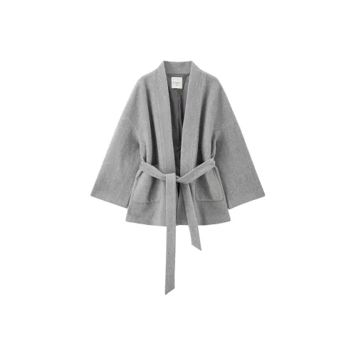 Giordano 03 Вересковый серый Женское пальто