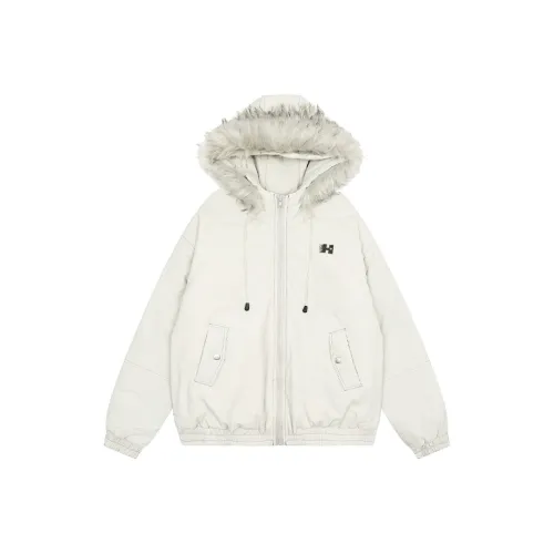 AURORA MUSE Хлопковый пуховик женский светло-серый