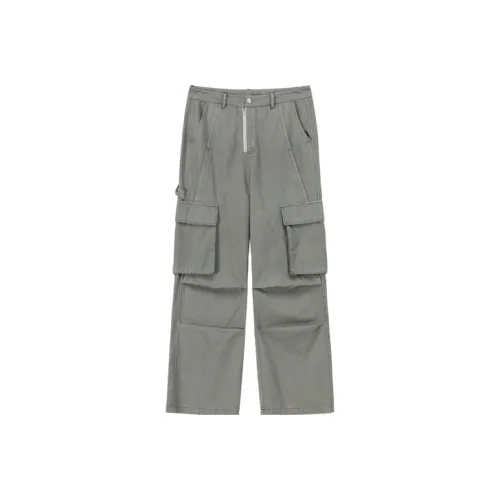 NO ONE ELSE Серые Унисекс Повседневные Брюки