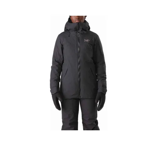 Arcteryx Лыжный и Парапланеризм Водонепроницаемый Ветрозащитный Дышащий And Теплоизоляционный Ветровка Женские Черный