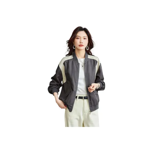 TERRE BLEUE Cropped Jacket Женская Серый