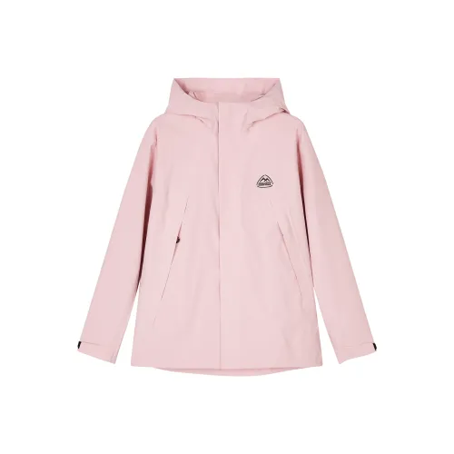 Skechers Mountain and Wild Outdoor Series Дышащая ветровка Женская Серый Розовый