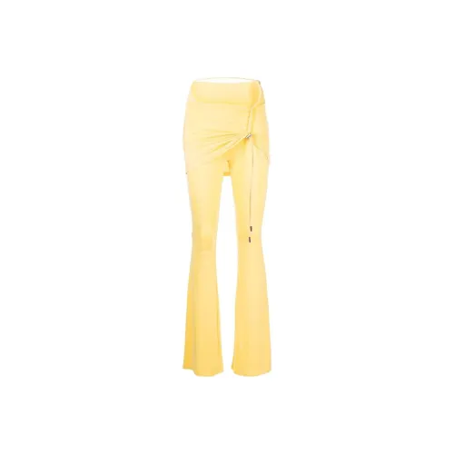 Jacquemus Желтые Женские Повседневные Брюки
