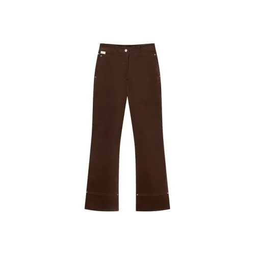 Teenie Weenie Повседневные брюки Женские Коричневый