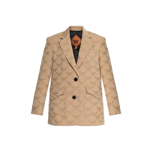 MCM SS25 Бизнес-костюм Пальто Женское Бежевый