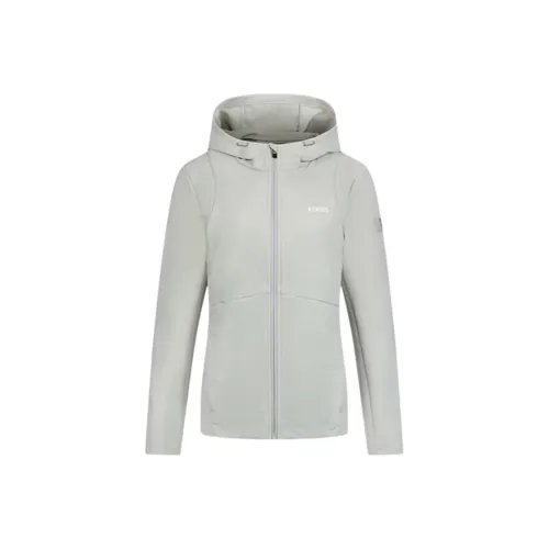 KSWISS Пуховая куртка Женская Бамбук Зеленый Серый