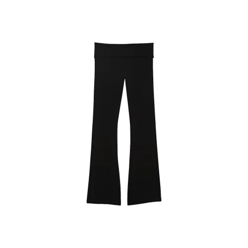 Victoria's Secret Чисто черный/Чисто черный Женские Повседневные Брюки