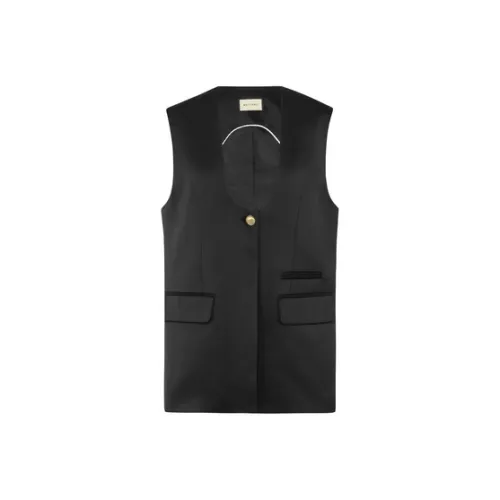 MEIYANG Черные Женские Жилеты