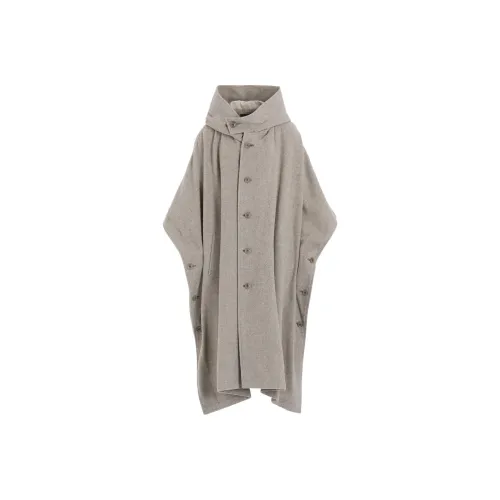 Yohji Yamamoto Светло-серый Женский Плащ