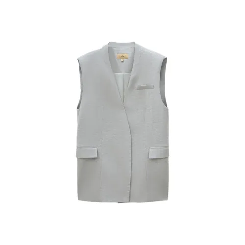 INSUN Светло-серые Женские Жилеты