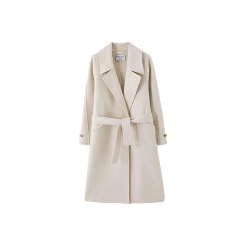 Mo Han Yi Mei Пальто Женское Бежевого цвета