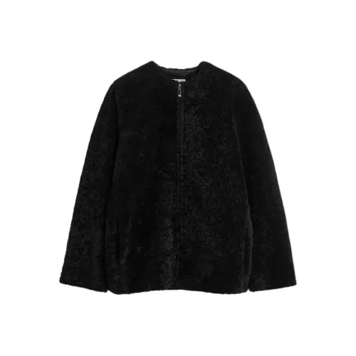 TOTEME FW24 Кожа Куртка Женская Черная