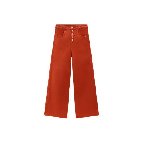 WOOLRICH SS24 Повседневные брюки Женские Жженый оранжевый