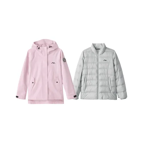 Skechers Ветровка Женская Серая Розовая