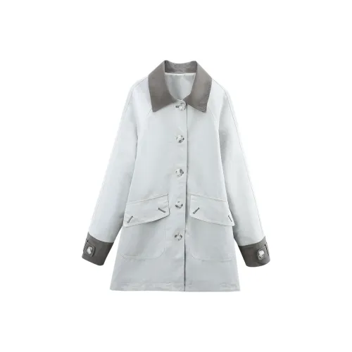 A paradise for awakening Тренчкот Женские Синий