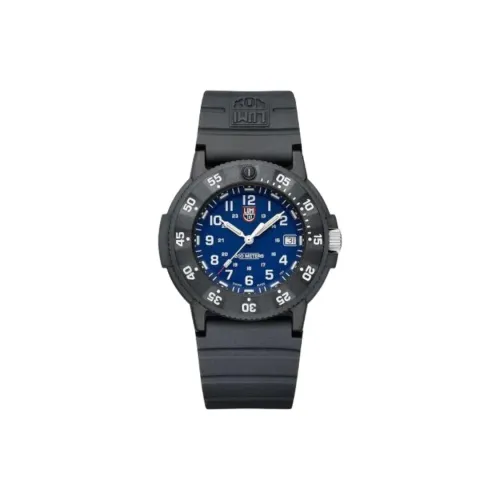 LUMINOX Original SEAL Team Collection Кварцевый механизм Мужские часы Часы 43 мм Синий циферблат Угольный корпус часов