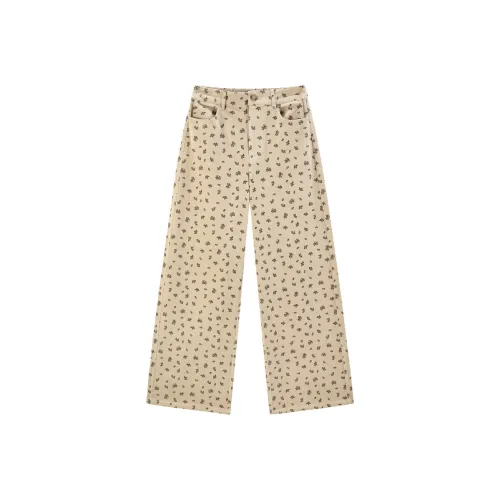 LEDIN Повседневные брюки Женские Taus Серо-коричневый