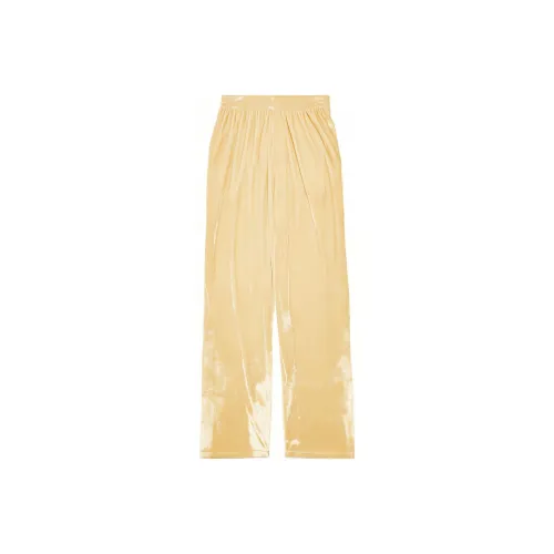 Balenciaga FW23 Повседневные брюки свободный крой женские светло-желтые