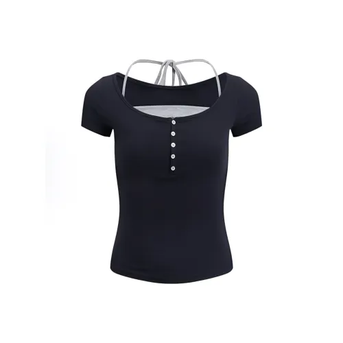 DOSOHEB Темно-синие женские футболки