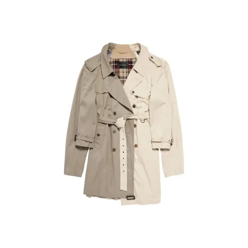 Balenciaga SS24 Тренчкот Свободный крой Женский Бежевый