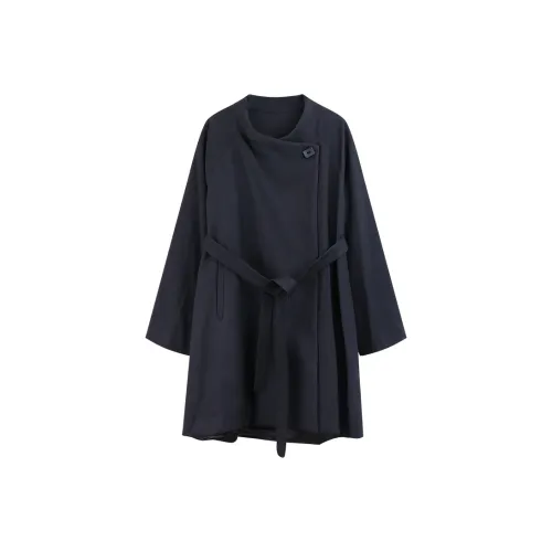 DianThia Тренчкот Унисекс Темно-синий