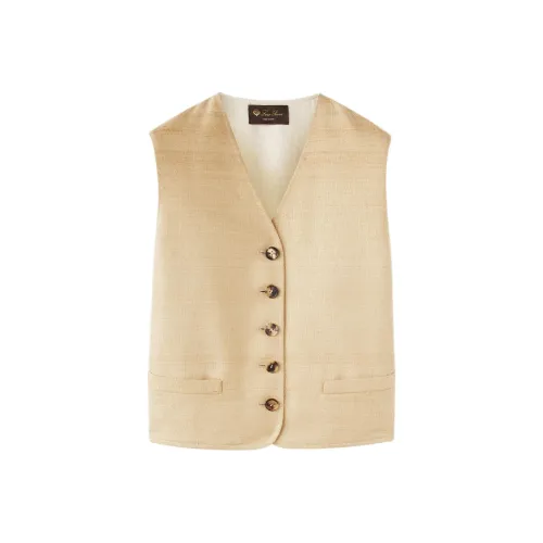 Loro Piana SS24 Жилет Женские Roasted Кунжут