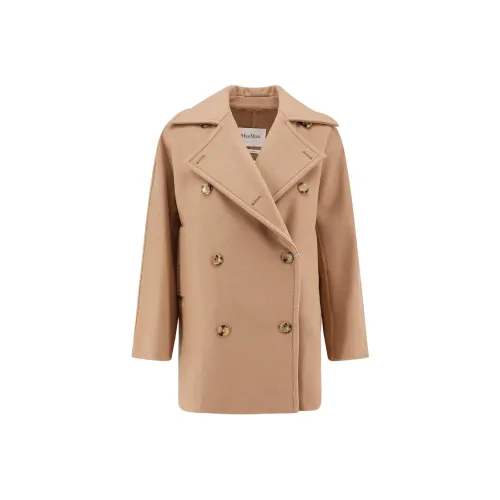 MaxMara Пальто Женское Светло-Коричневое