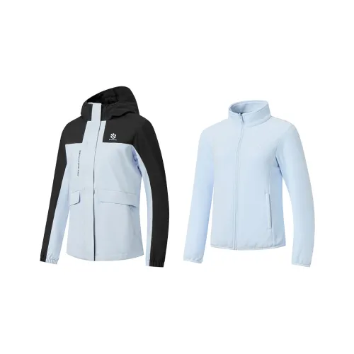 QIAODAN Mountain God Series Пептид Синий/Черный Женские Ветровки