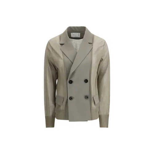Sacai Тауповые Женские Офисные Костюмы