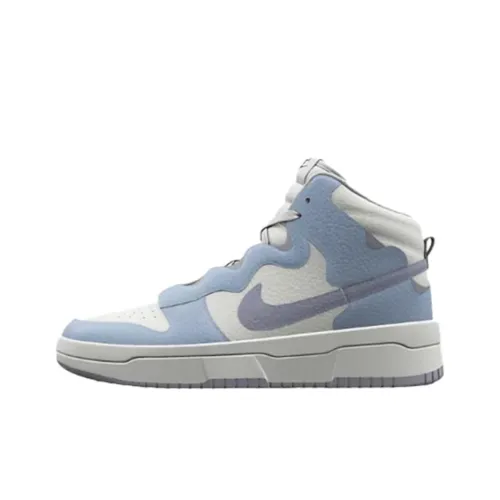 Nike Dunk High Slip Resistant Abrasion Resistant High Топ Баскетбольные кроссовки Женские Синий