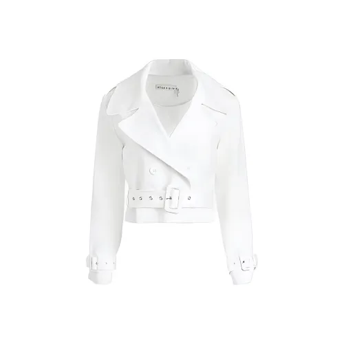 ALICE+OLIVIA Тренчкот Женский Белый