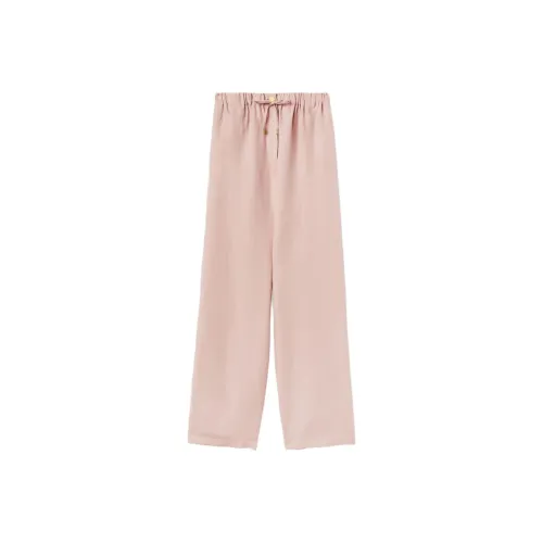 Loro Piana FW24 Повседневные брюки Женские Impressionist Розовый