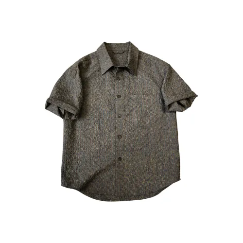 YGQPZHZ Рубашка Мужская Зеленая Клетка