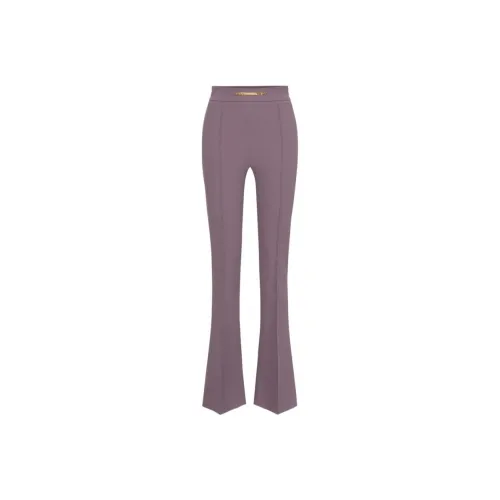 Elisabetta Franchi Повседневные брюки Женские Фиолетовые