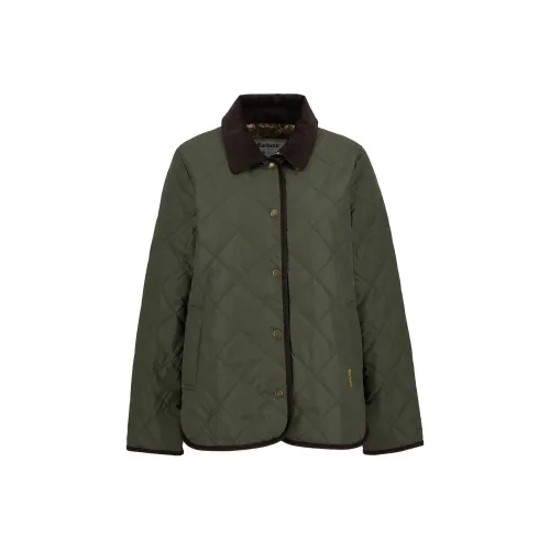 BARBOUR FW24 Пуховая куртка Женская Оливковая