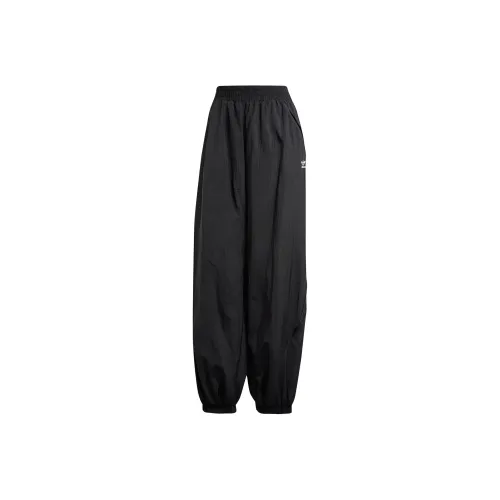 Adidas Originals Широкие брюки Ткани вязаные TROUSERS Повседневные брюки Женские Черный