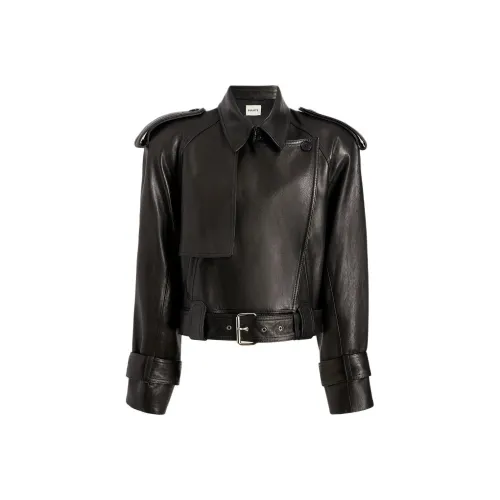 KHAITE PF24 The HAMMOND Куртка из кожи куртка женская черная